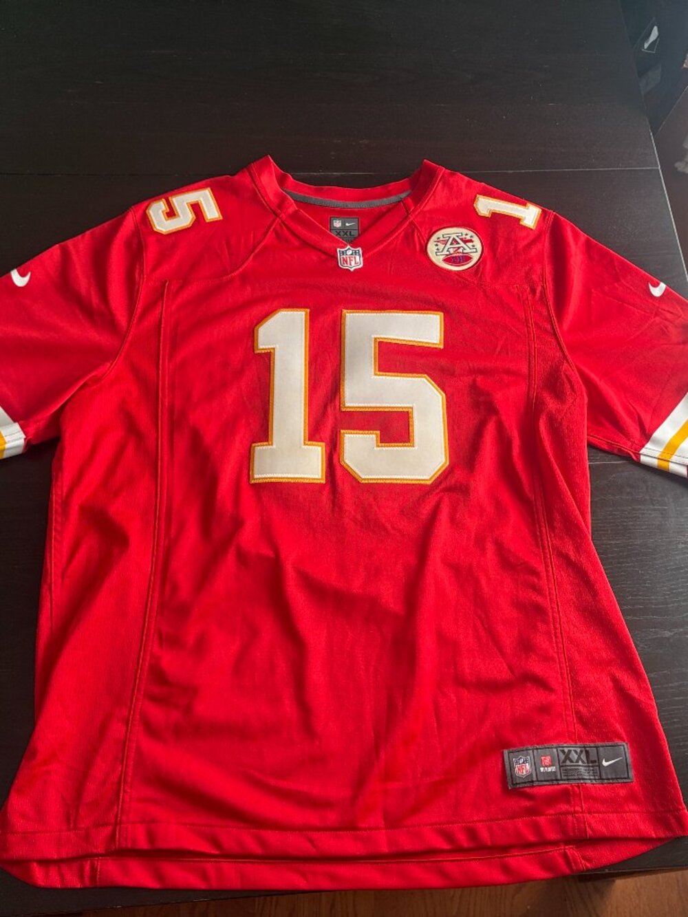 Mens Nike On Field Patrick Mahomes Kansas City Chiefs #15 Jersey XXL Lamar Hunt